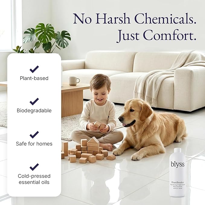 Mop Soap Heartbreaker, Floor Cleaner for Mopping, Luxury Scented Mop Soap, LVP Vinyl Laminate and Hardwood Floor Cleaner Solution, Plant Powered Floor Cleaner