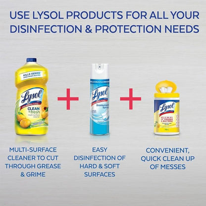 Lysol Clean & Fresh Multi-Surface Cleaner, Lemon & Sunflower, 144oz