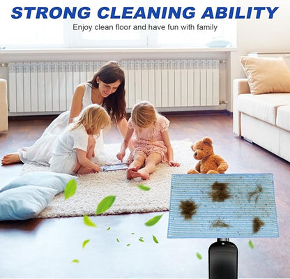 Microfiber Mop Pads Replacement for HAAN FS, SI and MS Series Steamers - Washable Reusable Mop Head Refill for Floor Cleaning - 3 Pack