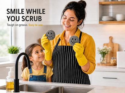 Stainless Steel Wool Scrubbers - Pack of 12 + 1 Extra | Metal Scouring Pads for Cleaning Kitchen Dishes, Pots, Pans, Ovens, Grills & Sinks (20g Each)