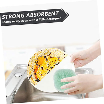 Outanaya 12pcs Kitchen Scouring Ball Washing Pot Ball for Cleaning Safe Scrubbers Kitchen Cookware Random Color