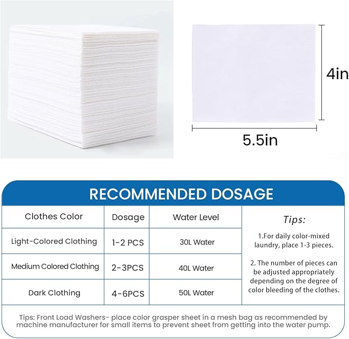 120 PCS Laundry Color Catcher Sheets for Washing Machine, Anti-Color Bleeding Dye Trapping Sheets for Mixed Washing, Hypoallergenic & Efficient