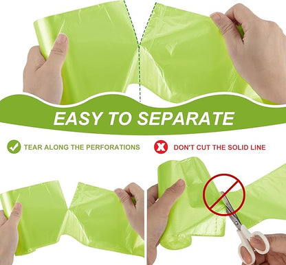 Magesh 105 Count 4 Gallon Small Trash Bags, Green, Transparent, Durable, Leak-Proof, Unscented, Easy to Use, Versatile, Outstanding Customer Service
