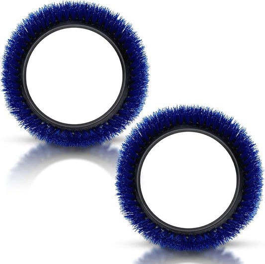 2 Pack 237058 Blue Crimped Polypropylene Scrub Orbiter Brush Replacement for Oreck Commercial ORB550MC, ORB600MW and ORB700MC Orbiter Floor Machines, for Bissell BGEM9000