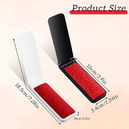 6PCS Foldable Lint Brush for Clothes Travel Size mini lint Brush Portable Reusable Compact Lints Brushes Removal for Pet Hair Remover Clothes Furniture Couch