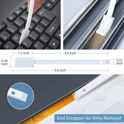 Lumkew 60Pcs Crevice Cleaning Tools, Disposable Toilet Brush for Narrow Gaps, Small Cleaning Brushes for Small Spaces for Bathroom, Kitchen, Household