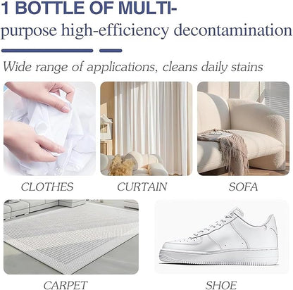 Active Enzyme Laundry Stain Remover - 2023 New Enzyme Cleaner Clothing Stain Remover, Natural Non Toxic Widely Applicable for Enzyme Carpet Fabric Hats Pet Oil Red Wine Ink Armpit Stain Remover (3PCS)