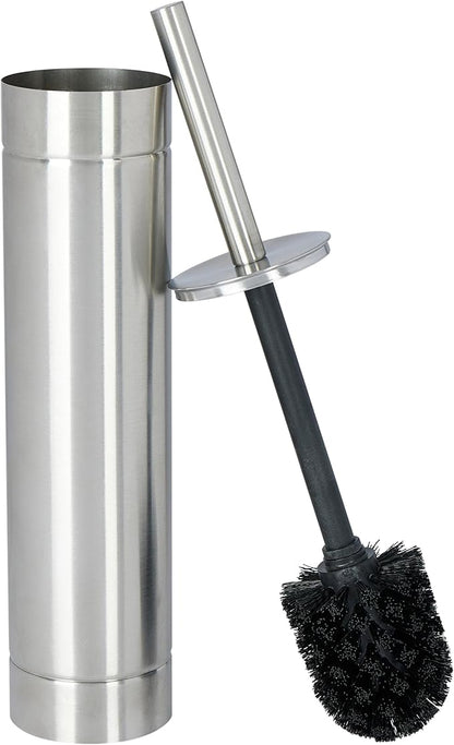 Bath Bliss Toilet Brush with Weighted Base | Slender Design | 360 Degree Brush | Bathroom Cleaning | Stainless Steel
