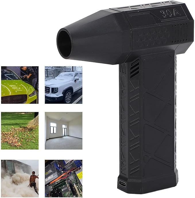 Handheld Electric Air Vacuum Cleaner 200W 130,000RPM High Speed Fan Dry Blower Dust Cleaner for Keyboard and Camera (Generic43nrydg6pc-11)