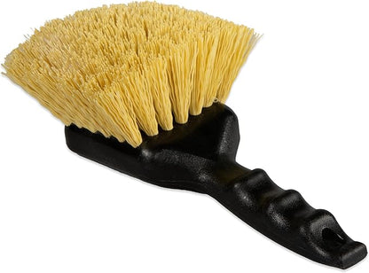 SPARTA 3650500 Plastic Scrub Brush, Cleaning Brush, Utility Brush With Polypropylene Bristles For Cleaning, 8 Inches, Black, (Pack of 12)