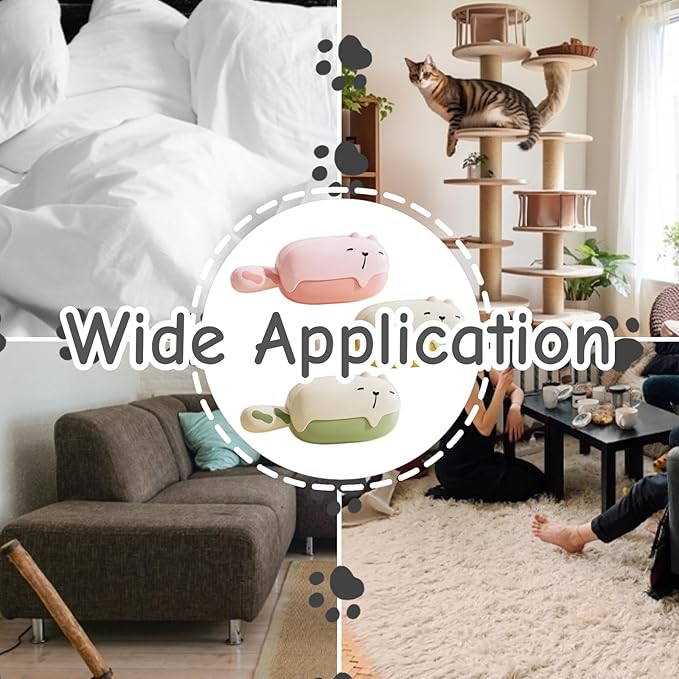 3 PCS Bear Lint Roller 2-in-1 Washable Sticky Ball Remover Fabric Sofa Shaver for Home Pet Owners Travel Wardrobe Cleaning Use