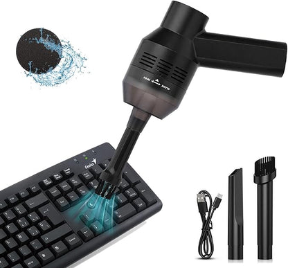 Portable Mini Handheld USB Keyboard Vacuum Cleaner Keyboard Cleaner Kit for Laptop Desktop PC, Cordless Mini Computer Vacuum, Cleaning Dust, Hairs, Crumbs, Scraps, Ash for Laptop, Computer (#01)