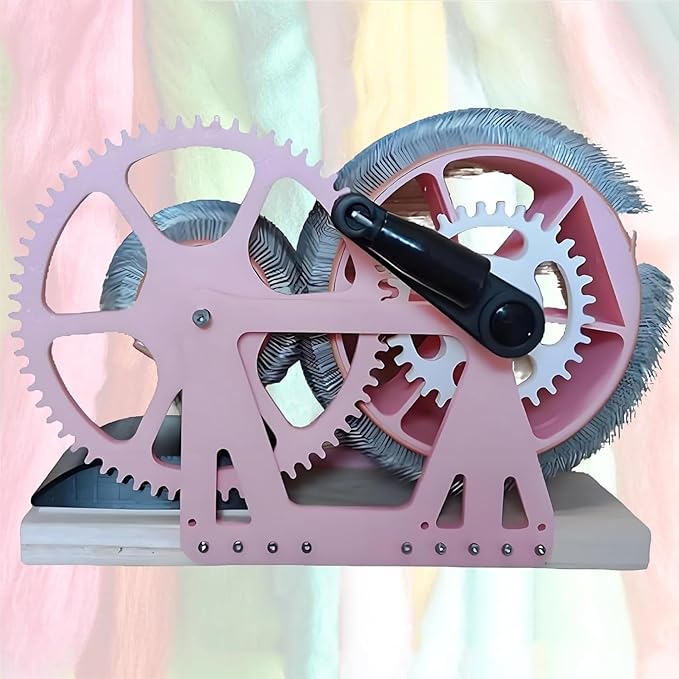 Manual Drum Carder for Wool Felt for Crafts, Wool Carder Machine, Wool Mixing Table, for Carding Wool Fibers and Creating Felt Projects~/