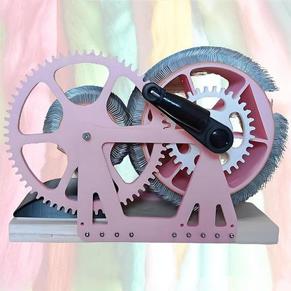 Manual Drum Carder for Wool Felt for Crafts, Wool Carder Machine, Wool Mixing Table, for Carding Wool Fibers and Creating Felt Projects~/
