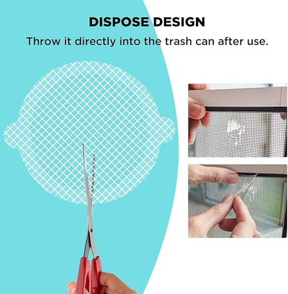 35 Pack Disposable Floor Drain Stickers, Hair Drain Stickers Disposable Shower Drain Hair Catcher Bathroom Accessories Bathtubs Mesh for Bathroom,Kitchen,Shower,Laundry (Round-35PC)