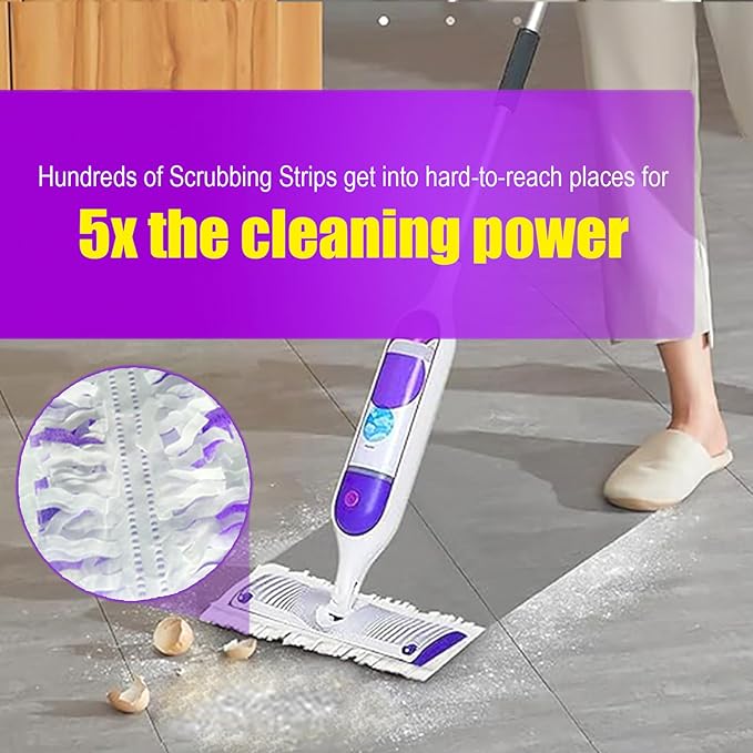 24 Pack Power Mop Pads for Swiffer Power Mop - 5X Cleaning Power Mop Pads for All Multi-Surface Hardwood Floor Cleaning, for Swiffer Wet Pads Refill, 12 Layers Thickened Durable | Heavy-Duty Absorbent