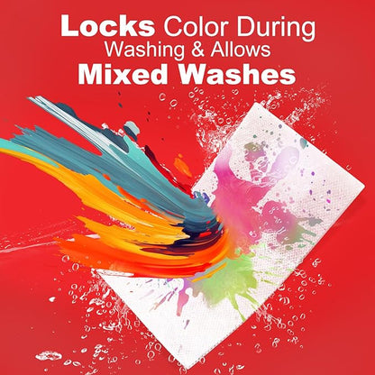 Laundry Color Catchers Sheets 120 Count,Color Catchers for Laundry Allow Clothes Mixed Washes and Prevents Color Run,Color Grabber Laundry Sheets,Fragrance Free Color Remover for Clothes