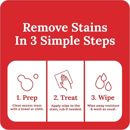 Emergency Stain Rescue Stain Remover Spray - Wine & Coffee Stain Removal - On-the-Go Wipes for Carpets & Upholstery - No Added Phosphates Fabric Spot Remover - 0.36 Fl Oz Spray & 10 Wipes (11 Count)
