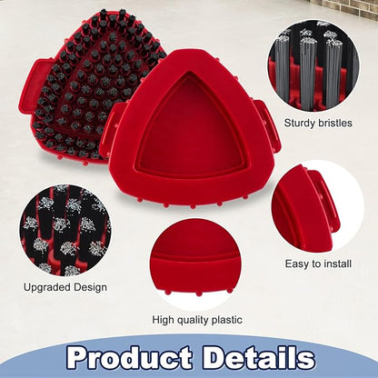 Scrubber Mop Head for Ocedar, Upgrade Scrub Brush for Ocedar, Spin Mop Scrub Brush Head for O Cedar RinseClean 2-Tank, More Bristles Scrub Brush Attachment for Bathroom, Deck, Kitchen Floor Cleaning