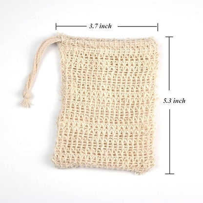 Bar Soap Pouch,10 Packs Sisal Soap Saver bags for Exfoliating, Shower,Scrubber