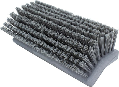 SPARTA 40423EC23 Plastic Floor Scrub Brush, Wall Brush, Equipment Brush With Nonabsorbent Bristles For Industrial Kitchens, Hospitals, Commercial Cleaning, 10 Inches, Gray