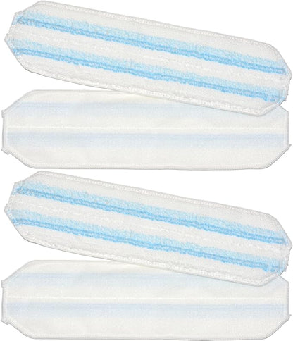 4 Pack Mop Pads Replacements for OCedar H2prO Flat Mop System,Microfiber Handle Pads Refills Washable & Reusable for Easy Cleaning