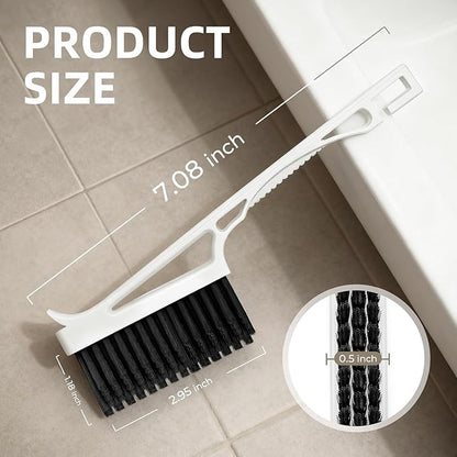 CLEANGOR Grout Cleaner Brush V Shape, Stiff Grout Cleaning Brushes for Tile Floor,Magic Brush, Bathroom Accessory, Cleaning Tools, Grout Scrub Brush Set for Shower, Bathroom, Kitchen, Household Use