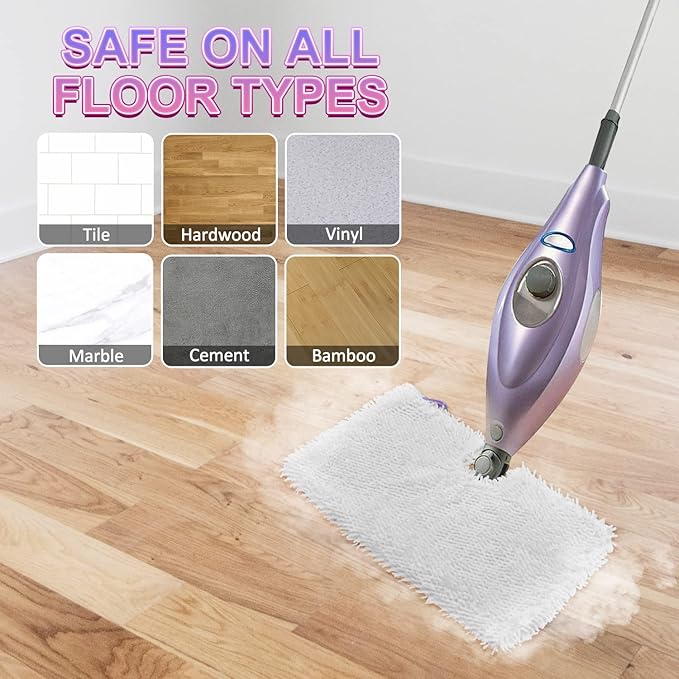 6 Pack Microfiber Steam Mop Replacement Pads for Shark Steam Mops S3500 Series S3501 S3601 S3550 S3901 SE450 S3801CO S3601D S2901 S2902 Steam Pocket Mop Pads Floor Cleaning Reusable for Shark Mop Pads