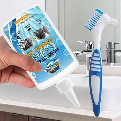 Mold Stain Remover Gel,Washing Machine Cleaner Front Load Washer Gasket Mold Remover Home Stain Cleaner Cleaning Gel for Grout, Bathroom, Bathtub, Refrigerator Cleaning Solution 46488gd