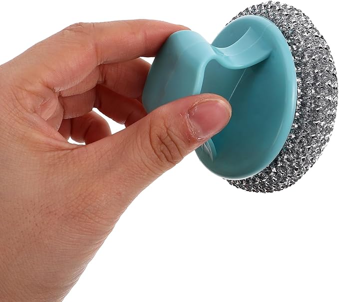 FOMIYES 6pcs Kitchen Cleaning Ball Stainless Steel Scrubbers Pot Decontamination Brush Non-damaging Brush for Pots and Pans