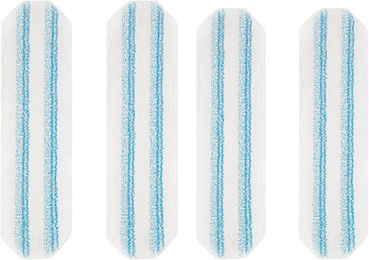 4 Pack Mop Pads Replacements for OCedar H2prO Flat Mop System,Microfiber Handle Pads Refills Washable & Reusable for Easy Cleaning