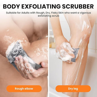 Soap Bag, 2PCS Bar Soap Pouch for Deep Exfoliating, Body Scrubber Shower Sponge Loofah, Exfoliating Bath Sponge, Foaming Scrubba Wash Bag for Body Washing, Travel with Quick-Dry Mesh