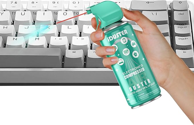 Compressed Canned Air Duster for Computer - iDuster Air Duster Compressed Air Can, 1PCS(3.5oz) (Pack of 3)
