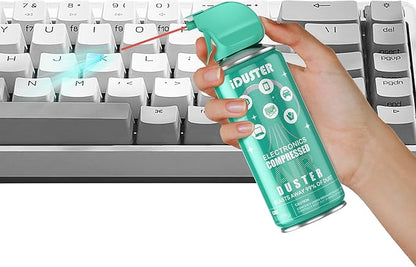 Compressed Canned Air Duster for Computer - iDuster Air Duster Compressed Air Can, 1PCS(3.5oz) (Pack of 3)