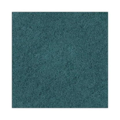 Boardwalk BWK4016GRE Standard Heavy-Duty Scrubbing Floor Pads, 16" Diameter, Green (Case of 5)