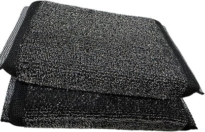 2 Pcs Stainless Steel Scrubbing Sponge, Kitchen Scrub,Heavy-Duty, Rust-Resistant, Extra-Sturdy Cleaning Pads for Tough Stains, Kitchen, Pots, Pans, BBQ Grills