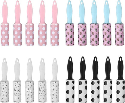 20 Pcs Mini Lint Roller for Travel Lint Roller Travel Size Mini, Small Rollers Romovers for Pet Hair Bulk Sticky Clothes for Pet Hair Extra Sticky Dog Cat
