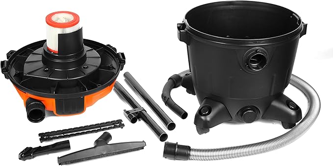 Wen VC9209 10-Amp 9.25-Gallon 6.5 Peak HP Wet/Dry Shop Vacuum and Blower with 0.3-Micron HEPA Filter, Hose, and Accessories