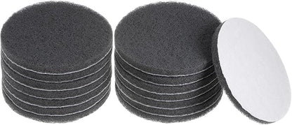 HARFINGTON 15pcs Drill Power Brush 5 inch Tile Scrubber Scouring Pads 800-1000 Grit for Bathroom Kitchen Household Cleaning