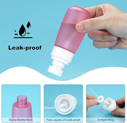 Travel Spray Bottles TSA Approved 3 Pack (2.5oz/75ml) –Leak Proof Fine Mist Refillable Empty Plastic Spray Bottles for Perfume, Essential Oils, Toners, Hair & Face Mist(75 ml)