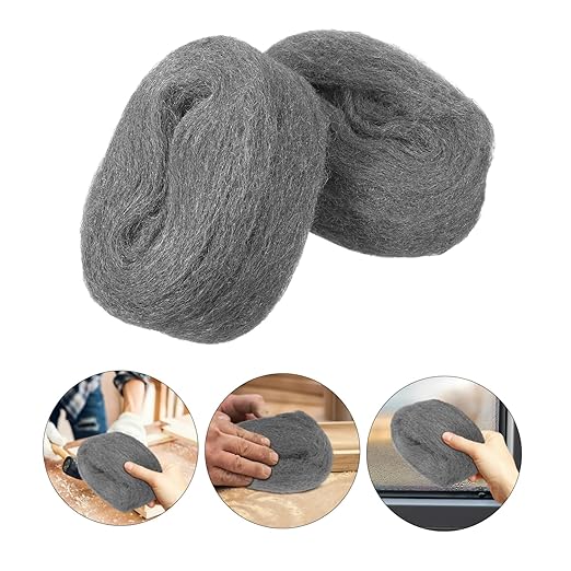 2 Rolls of Coarse Steel Wool Pads Reusable Wire Cleaning Wool for Rust Removal Polishing Wood and Metal Surfaces Flexible Wire Mesh Buffing Tool