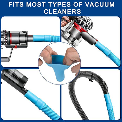 Dryer Vent Cleaner Kit Dryer Lint Vac Attachment with Dryer Vent Hose, Compatible with Most Vacuum Cleaner - Ultimate Dryer Lint Removal Tool & Vacuum Attachment for Home Dryer Vent Cleaning System