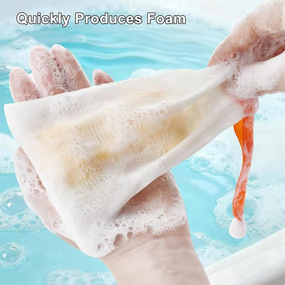 Soap Saver Bag, 10PCS Exfoliating Soap Pouch, Soap Bags for Soap Bars, Mesh Soap Bags with Drawstring Body Facial Cleaning