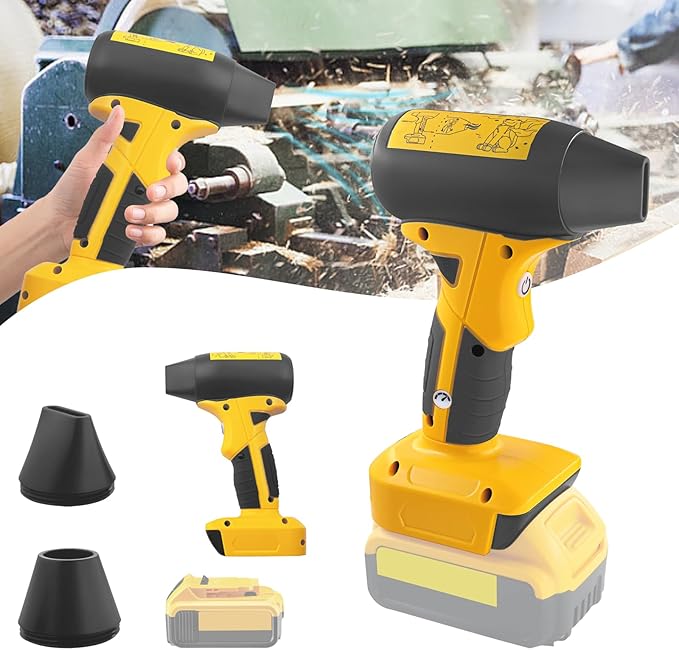 Mini Jet Dry Blower Turbo Fan for Dewalt 20V Max Battery, 130000RPM Cordless Portable Handheld Fan Blowers for Car, Leaf Blower, Cleaning, Camping, Workshops, Lawns (Battery not Included)