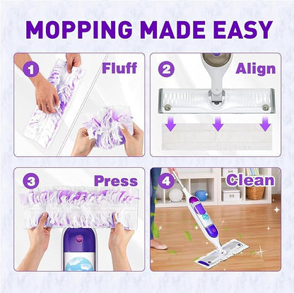 20 Count Power Mop Pads Refills for Swiffer PowerMop Multi-Surface Mopping Pad Disposable Replacement Mop Pads Compatible with Swiffer PowerMop,Safe on All Finished Floors
