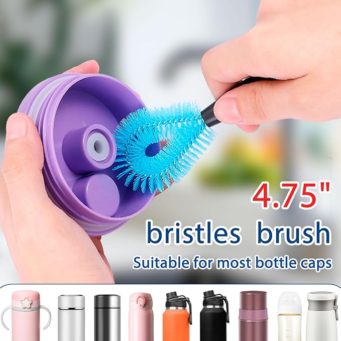 Water Bottle Cleaner Brush，Bottle Brush Tube Cleaning Lab Set with Long Handle，for Cleaning Beer Bottles, Wine Bottles,Bong，Straw Cleaner ，Crevice Cleaning，Straw Cleaner，Baby Bottle