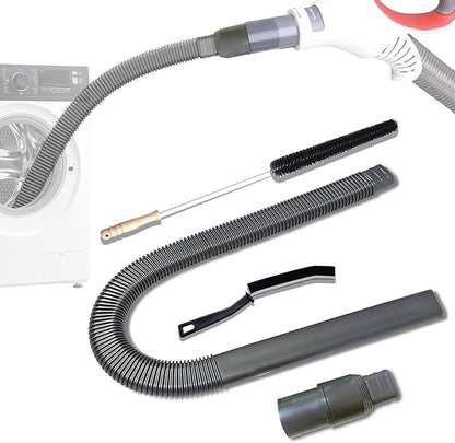 Dryer Vent Cleaner Kit for Shark NV350, NV351, NV352, NV353,NV360,NV500, NV501 Vacuum Attachment with Dryer Lint Brush and Hard Bristle Crevice Brush for Dryer Vent Replacement Parts