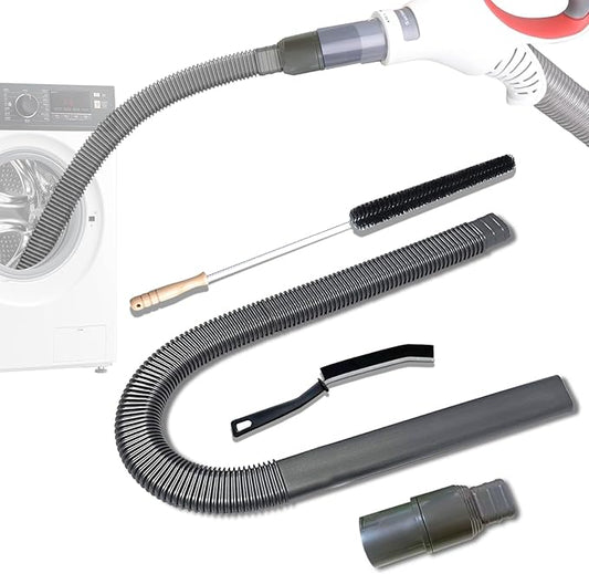 Dryer Vent Cleaner Kit for Shark NV350, NV351, NV352, NV353,NV360,NV500, NV501 Vacuum Attachment with Dryer Lint Brush and Hard Bristle Crevice Brush for Dryer Vent Replacement Parts