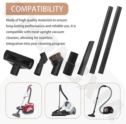 2 Set 38634078 C1409910 Upright Extension Wand Compatible with H-oover U6473-900, Wind-tunnel XL Vacuums - Universal Hose Brush Attachments Adapter Kit