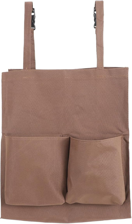 Janitorial Cart Bag Replacement with Straps 17.71X15.74X7.87In Durable Cloth Cleaning Tote for Janitorial Cart Utility Trash Collection and Housekeeping Supplies